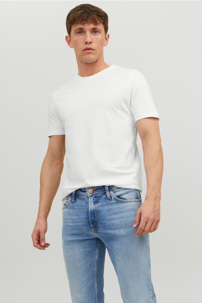 JJEORGANIC BASIC TEE SS O-NECK NOOS 12156101 WHITE